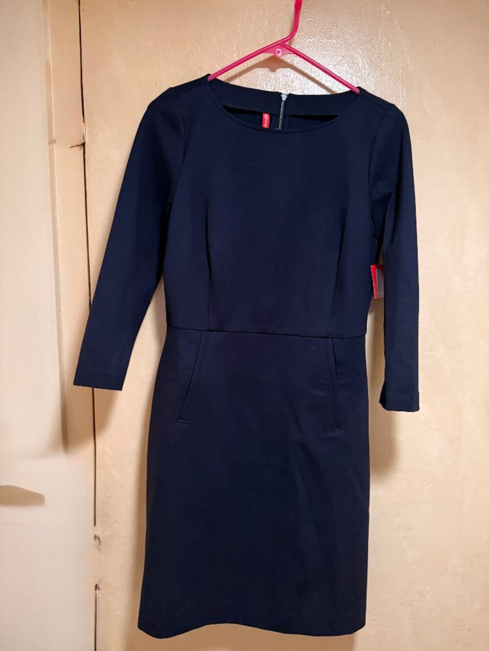 NWT SPANX "PERFECT SHIFT DRESS" SMALL, COLOR: CLASSIC NAVY